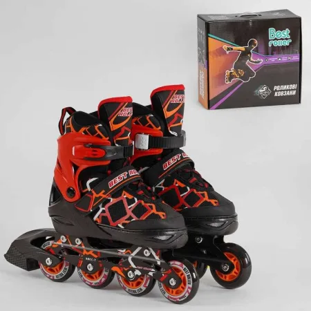 Ролики BEST ROLLER розмір 35-38 чорно-червоні