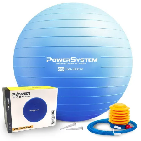 М'яч для фітнесу фітбол Power System PS-4012 Ø65 cm PRO Gymball Синій