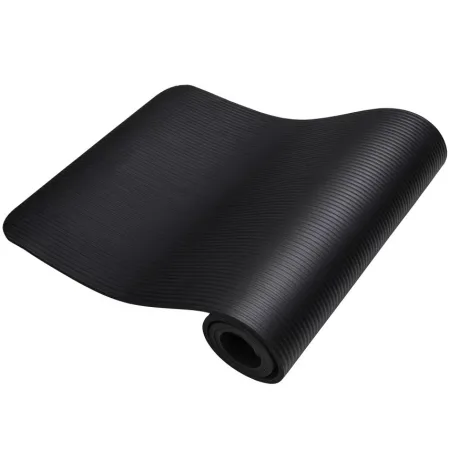 Килимок для йоги та фітнесу Power System PS-4017 NBR Fitness Yoga Mat Plus Чорний 180 х61 х1