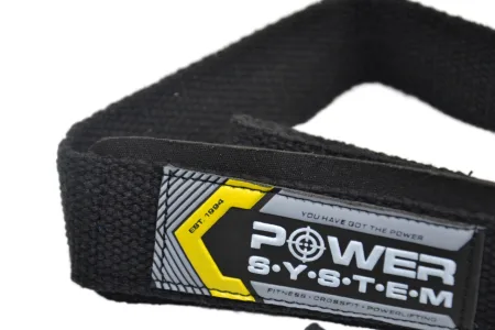 Лямки для тяги Power System PS-3400 Power Straps чорний/жовтий