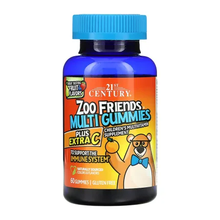 Zoo Friends Multi Gummies Plus Extra C - 60 жуйок