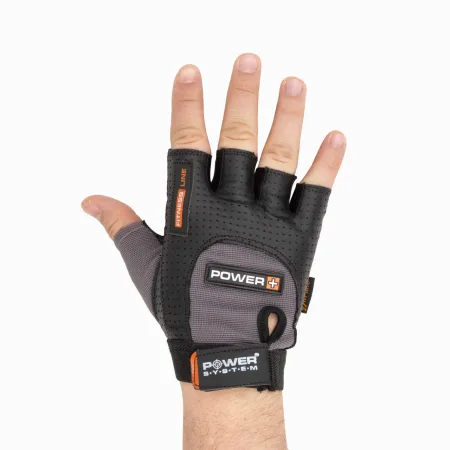 Рукавички для фітнесу Power System PS-2500 Power Plus Black/Grey - M