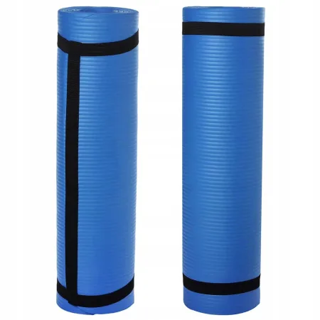 Килимок для йоги та фітнесу Power System PS-4017 NBR Fitness Yoga Mat Plus синій 180 х61 х1