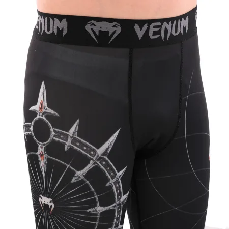 Костюм компресійний дитячий рашгард лонгслів штани та шорти VNM UFC FIGHT WEEK 2XS-L, чорний-сірий 9541B-9641B-V5032 XXS