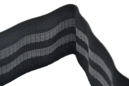 Тканева гумка для фітнесу та спорту PowerPlay 4111 Hip Band L Light чорна (d_84cm)