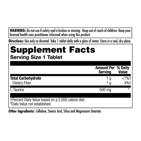 L-Taurine 500 мг - 60 таблеток