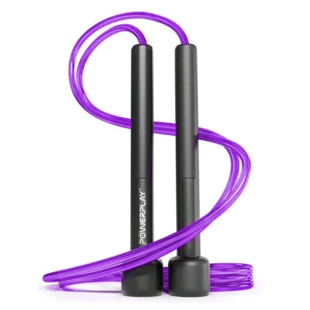 Скакалка PowerPlay 4201 Basic Jump Rope Фіолетова 2,8 m.