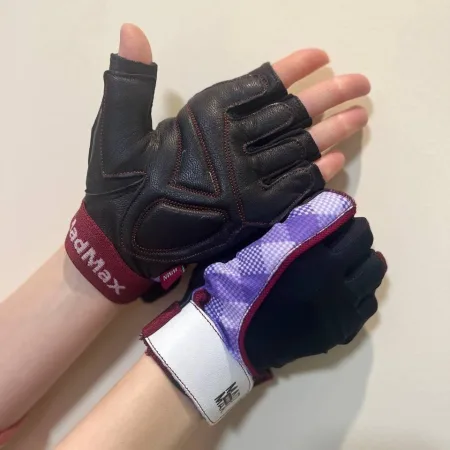 Рукавички для фітнесу MadMax MFG-911 Nine-eleven Black / perpito L