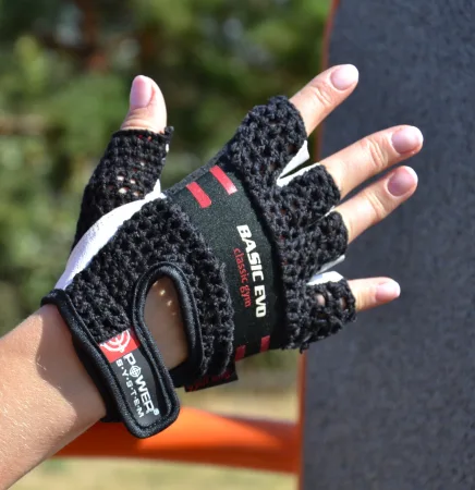 Рукавички для фітнесу Power System PS-2100 Basic EVO Black/Red Line - L