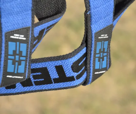 Лямки для тяги Power System PS-3401 Lifting Straps Duplex чорний/синій