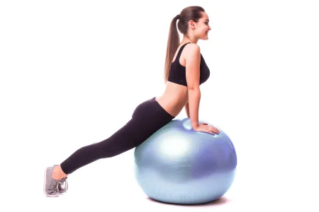 М'яч для фітнесу фітбол PowerPlay 4001 Ø75 cm Gymball Sky синій + помпа