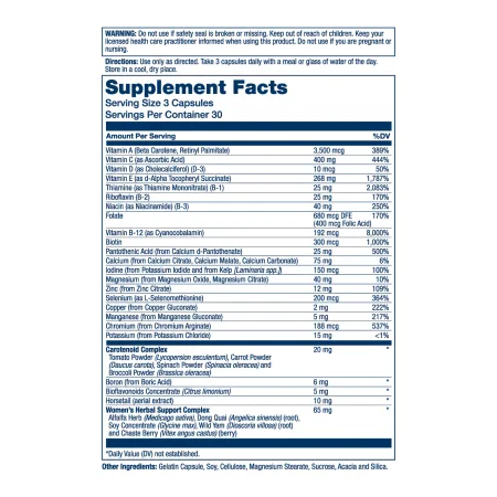 Women's Golden Multi-Vitamin - 90 капсул