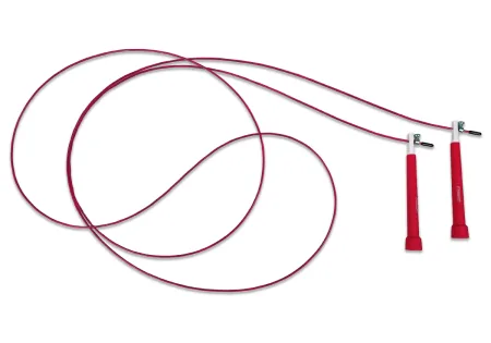 Швидкісна скакалка EasyFit Speed Cable Rope 3 м зі стальним тросом червона