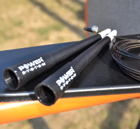 Скакалка швидкісна Power System PS-4033 Crossfit Jump Rope Чорний 2,8 m.