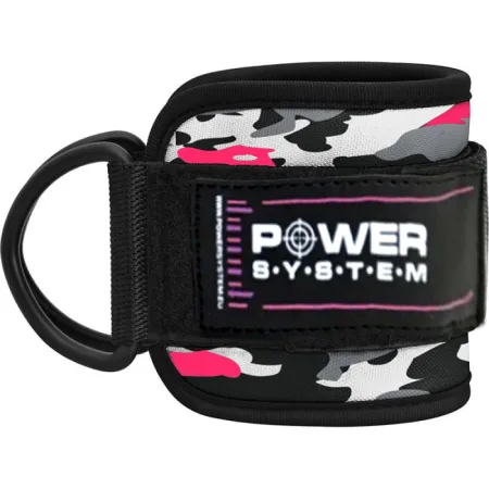Ankle Cuffs Power System PS-3470 Ankle Strap Camo Pink/Black