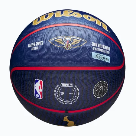 М'яч баскетбольний Wilson NBA PLAYER ICON OUTDOOR BSKT ZION 7 WZ4008601XB7 (оригінал)