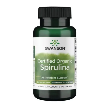 Certified Organic Spirulina 500 мг - 180 таблеток