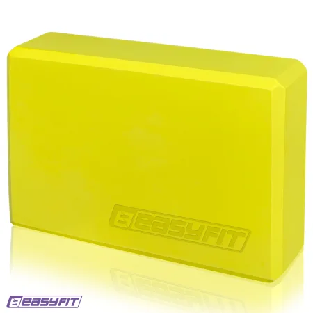 Блок для йоги EasyFit EVA жовтий