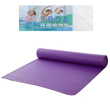 Килимок для фітнесу та йоги PVC GPVC-4PUR 173 см 61 см 4 мм фіолетовий