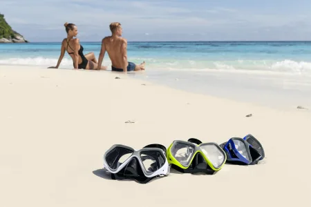 Маска для плавання BESTWAY 14+ 22075 Чорний/Білий