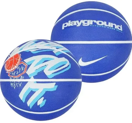 М'яч баскетбольний Nike Everyday Playground 8P GRAPHIC DEFLATED GRAPHIC синій розмір 5 (оригінал)