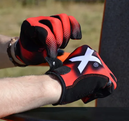 Рукавички для фітнесу MadMax MXG-101 X Gloves Black/Grey/Red S