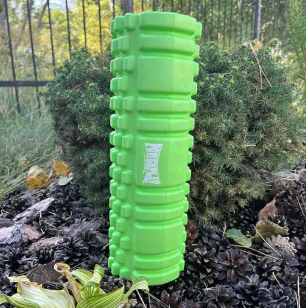 Масажний ролик (роллер) PowerPlay 4342 Massage Roller зелений 30x10 см