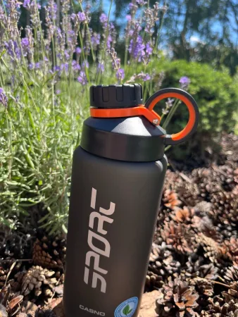 Пляшка для води CASNO - 800 мл KXN-1242 сіра