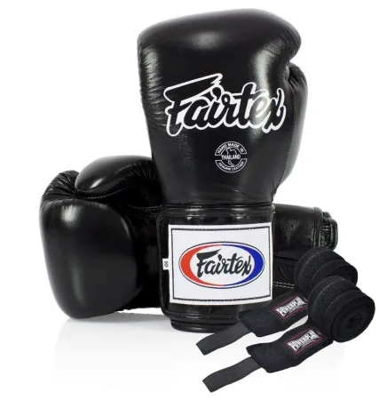 Боксерські рукавиці Fairtex BGV5 Black 10 унцій (бинти в комплекті)