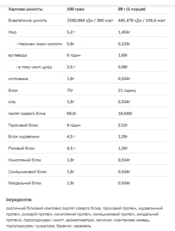 Vegan Protein - 500 г солона карамель