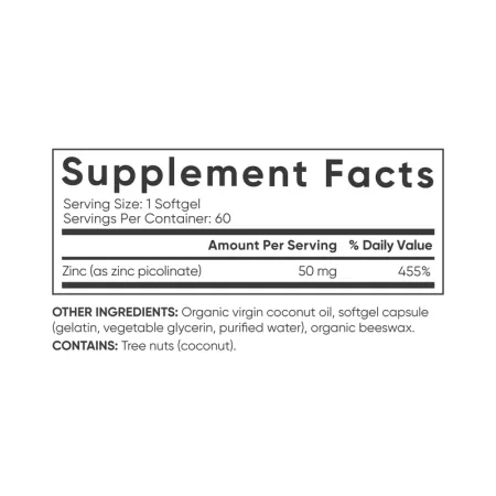 Zinc Picolinate 30 мг - 90 софтгель