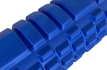 Масажний ролик EasyFit Grid Roller 33 см v.1,1 міцний масажер синій