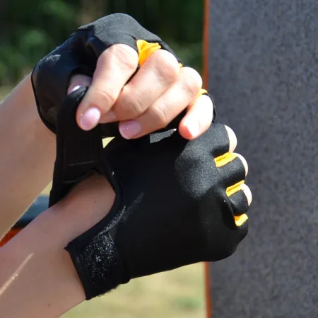 Рукавички для фітнесу MadMax MFG-251 Rainbow Orange M