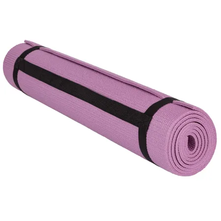 Килимок для йоги та фітнесу PowerPlay 4010 PVC Yoga Mat рожевий 173x61x0,6