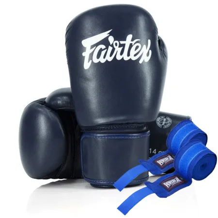 Боксерські рукавиці Fairtex BGV27 Blue 12 унцій (бинти в комплекті)