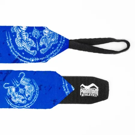 Бинти для боксу Phantom Muay Thai Blue 400cm. (4 м.)