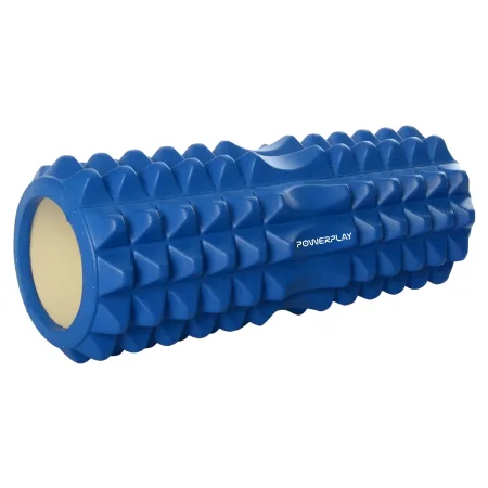 Масажний ролик (роллер) PowerPlay 4405 EVA Massage Roller синій 33x12 см