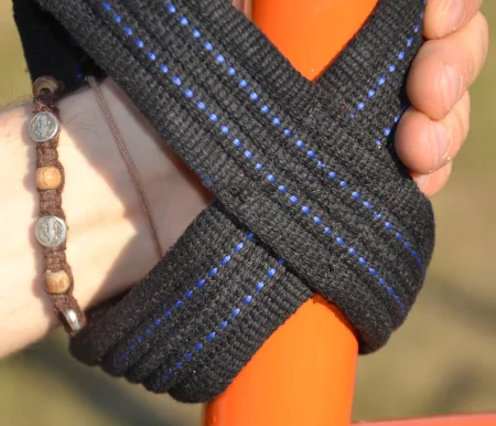 Лямки для тяги вісмірка Power System PS-3405 Figure 8 чорний/синій L/XL