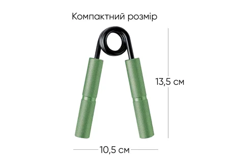 Кистьовий еспандер EasyFit Hand Grip PRO 91 кг зелений