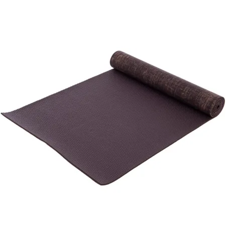 Килимок для йоги джутовий (Yoga mat)BRO 183 см 68 см 4 мм коричневий