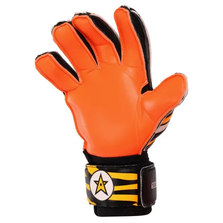 Воротарські рукавички SOCCER STAR 10 - чорно-помарачевий
