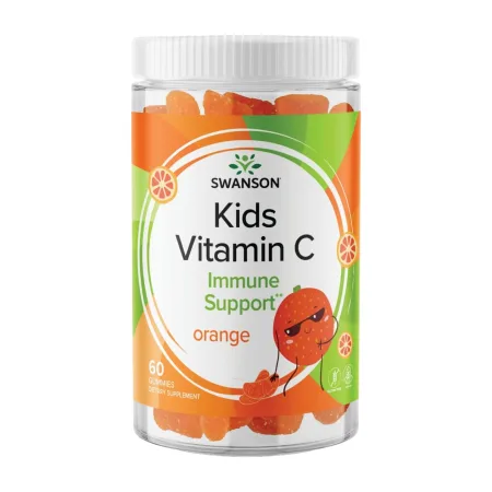Kids Vitamin C Gummies - 60 жуйок апельсин