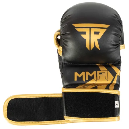 Рукавички краби спарингові для MMA FISTRAGE чорний-золотий XL