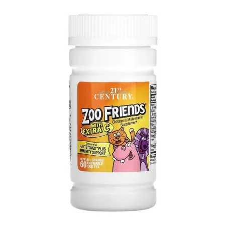 Zoo Friends Multi with Extra C - 60 жув. таблеток таблеток