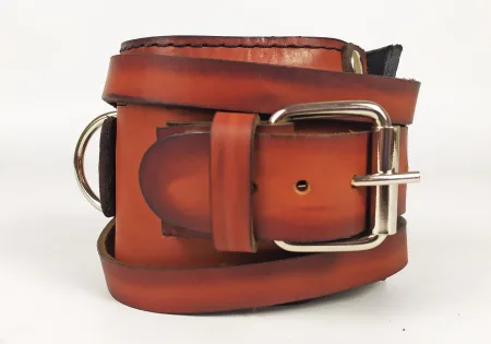 EasyFit F8 Brown Leather Cable Machine Cuff