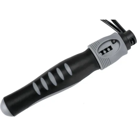 Скакалка з лічильником PowerPlay 4215 Jump Rope With Counter Чорно/Сіра 2,75 см.