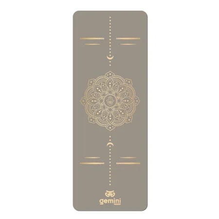 Килимок для йоги каучуковий поліуретан Sport Pro 183 см*68 см*5 мм сірий