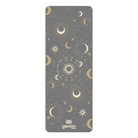 Yoga Mat Rubber Polyurethane Pro ILLustration Sport Pro 183 cm*68 cm*5 mm Dark Gray