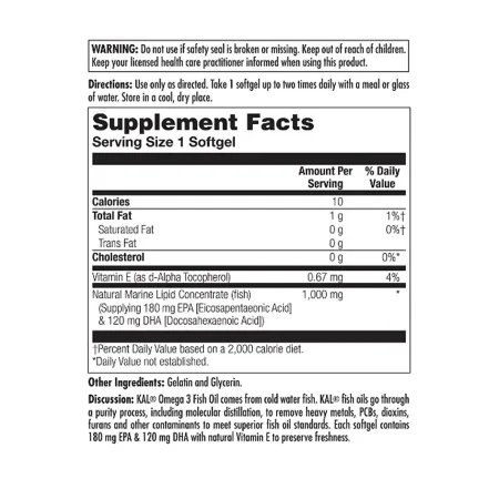 Omega 3 1000 мг 60 капсул