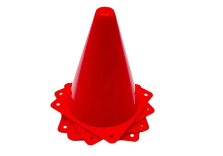 EasyFit Sports Cones 17 cm (Set of 4) Red